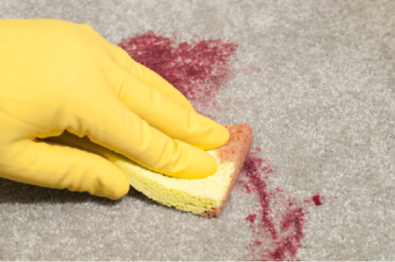 REMOVING CARPET STAINS
